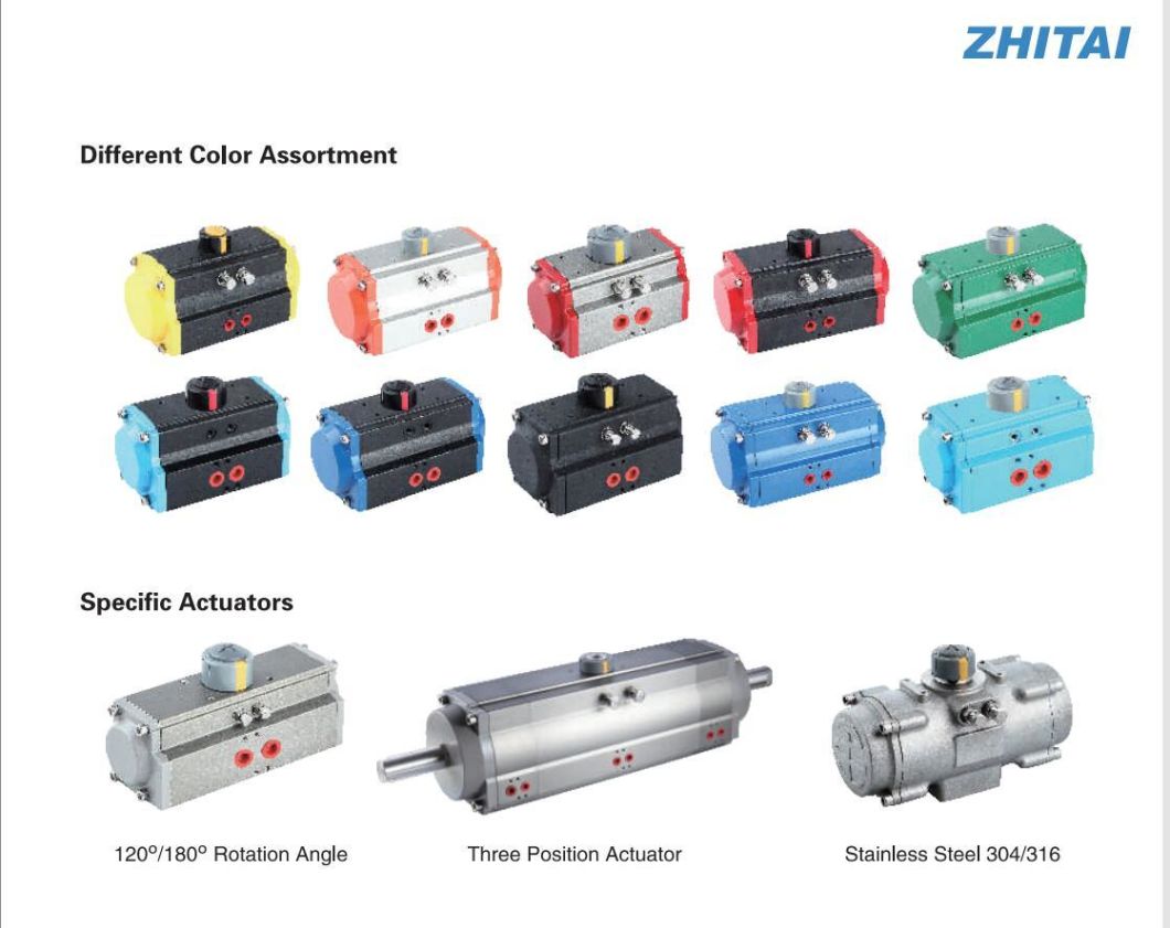 Pneumatic Actuator for Ball Valve Butterfly Valve Plug Valve