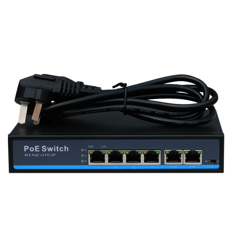 4-Port Power Over Ethernet CCTV Network Ethernet Poe Switch (POE0420BN)