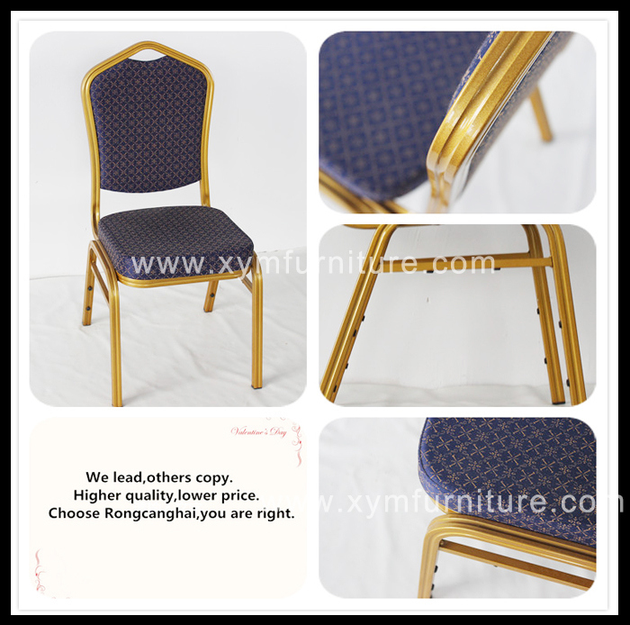 Modern Restaurant Aluminum Fabric Dining Chair