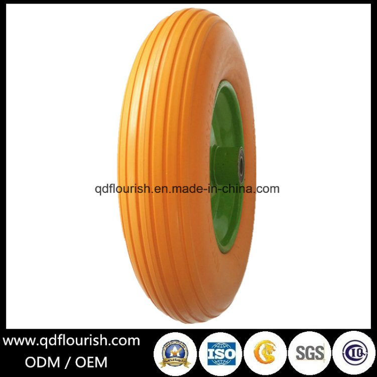 Solid Rubber Tyre PU Foam Wheel for Hand Truck 4.00-8