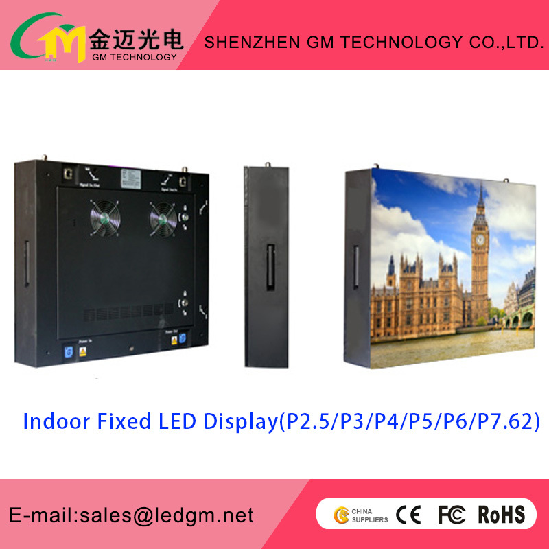 P6 Indoor Full Color Fixed Installation LED Display Screen LED for Stage Background, Conference, Events (SMD3528 black LED panel)