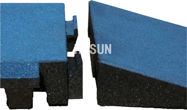 Heavy Duty Rubber Material Slip Resistant Outdoor Tile