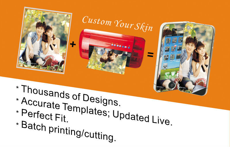 Mobile Sticker for iPhone with Custom Mobile Sticker Printing Machine