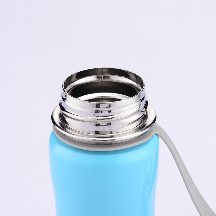 Portable Double Wall Stainless Steel Sports Water Bottle with Rope