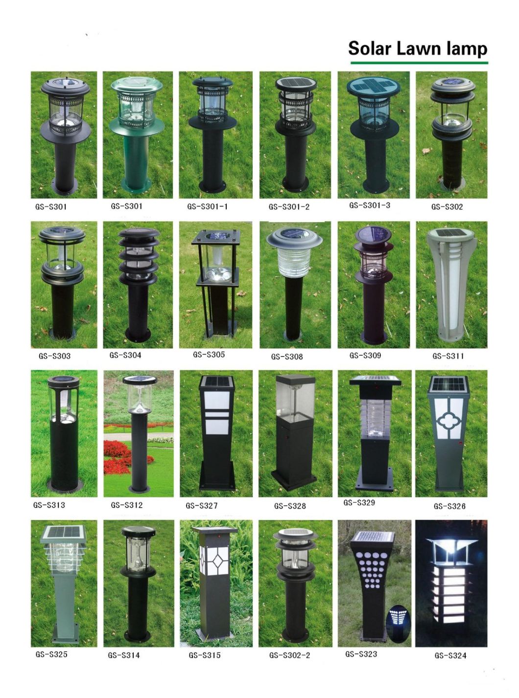 Outdoor Rechargeable Waterproof Solar Light in Garden From China Factory