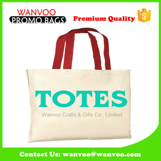 Shoulder Promotional Shopping Canvas Cotton Tote Bag for Beach