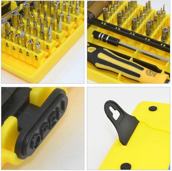 Multi-Bit Tools Repair 45 in 1 Precision Screwdriver Tool Kit Set PC Phone