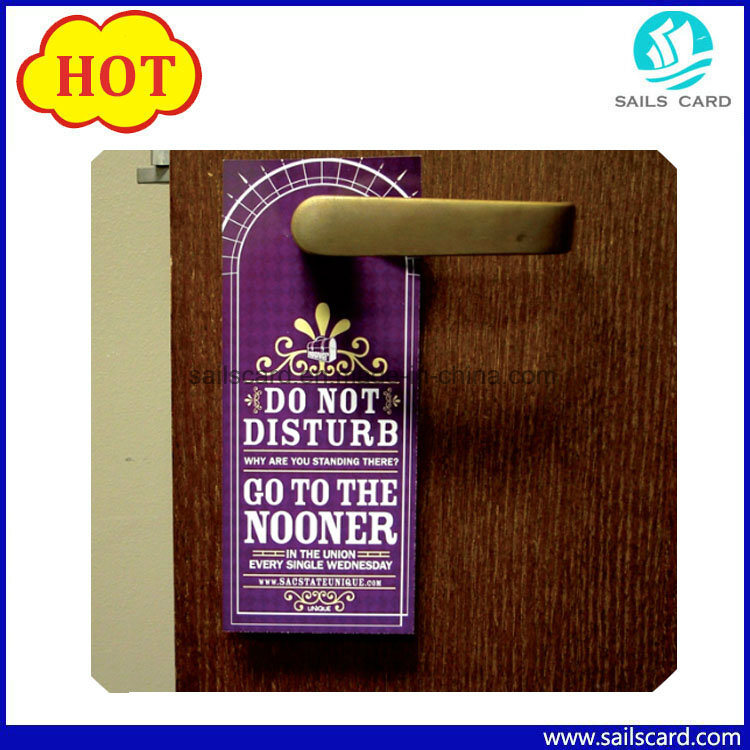 Customized Do Not Disturb PVC Card Hotel Door Hanger