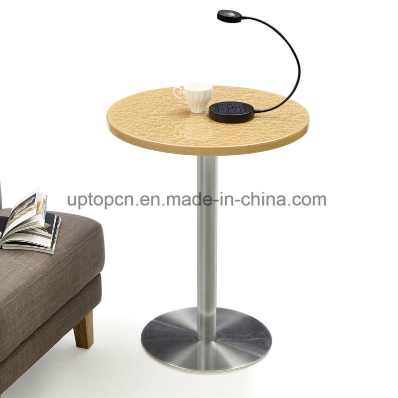 Round Marble Desktop Restaurant Table with Stainless Steel (SP-RT586)