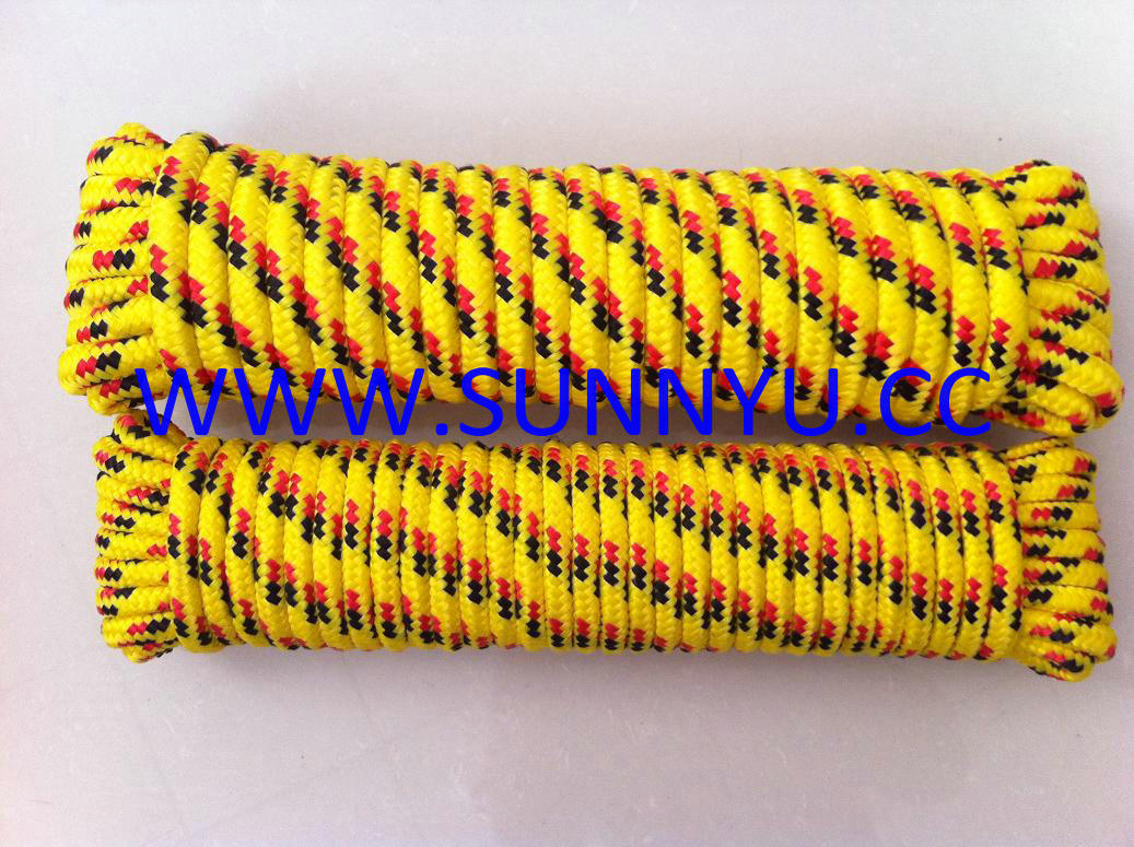 Colored PP Multifilament Solid Braided Rope