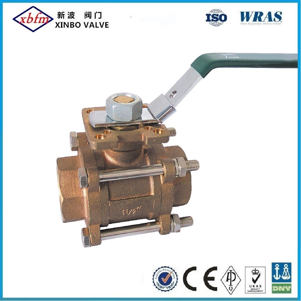 3 PCS Bronze Â  Ball Valve with Lockable Handle