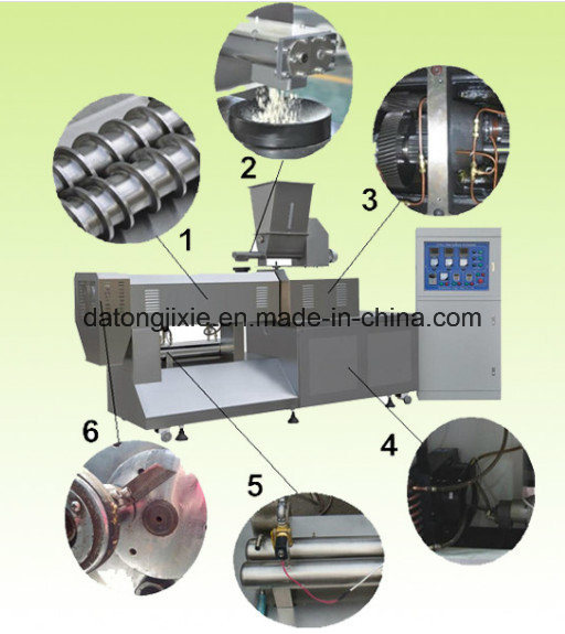 Core Filling Inflating Rice Corn Cereal Puffs Snack Food Double Twin Screw Making Extruder Machine Processing Production Line