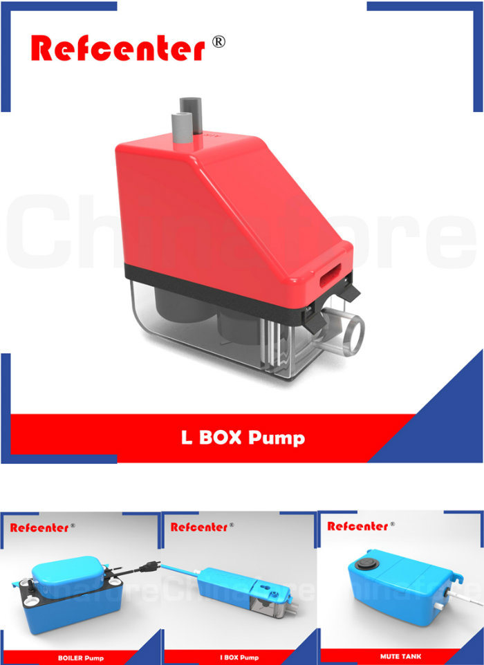 L Type Mini Condensate Drain Pump Corner Water Pump for Air Conditionor