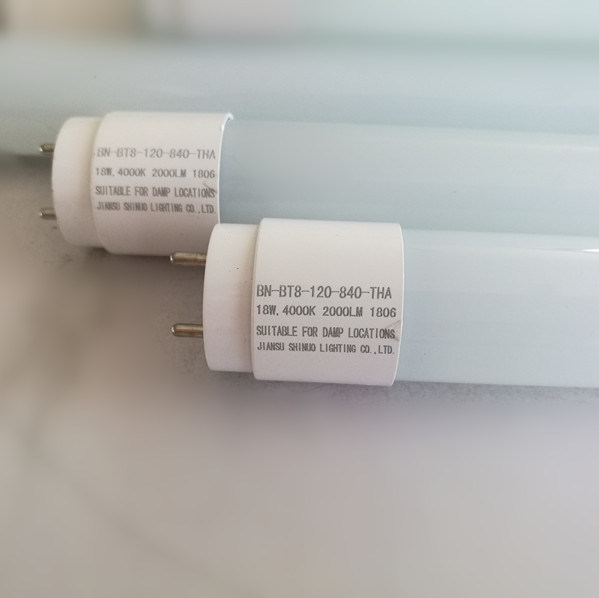 Fluorescent Lamp Direct Replacement LED T8 Glass Tube 100-240V 18W 1.2m 100-110lm/W (10 Pack)