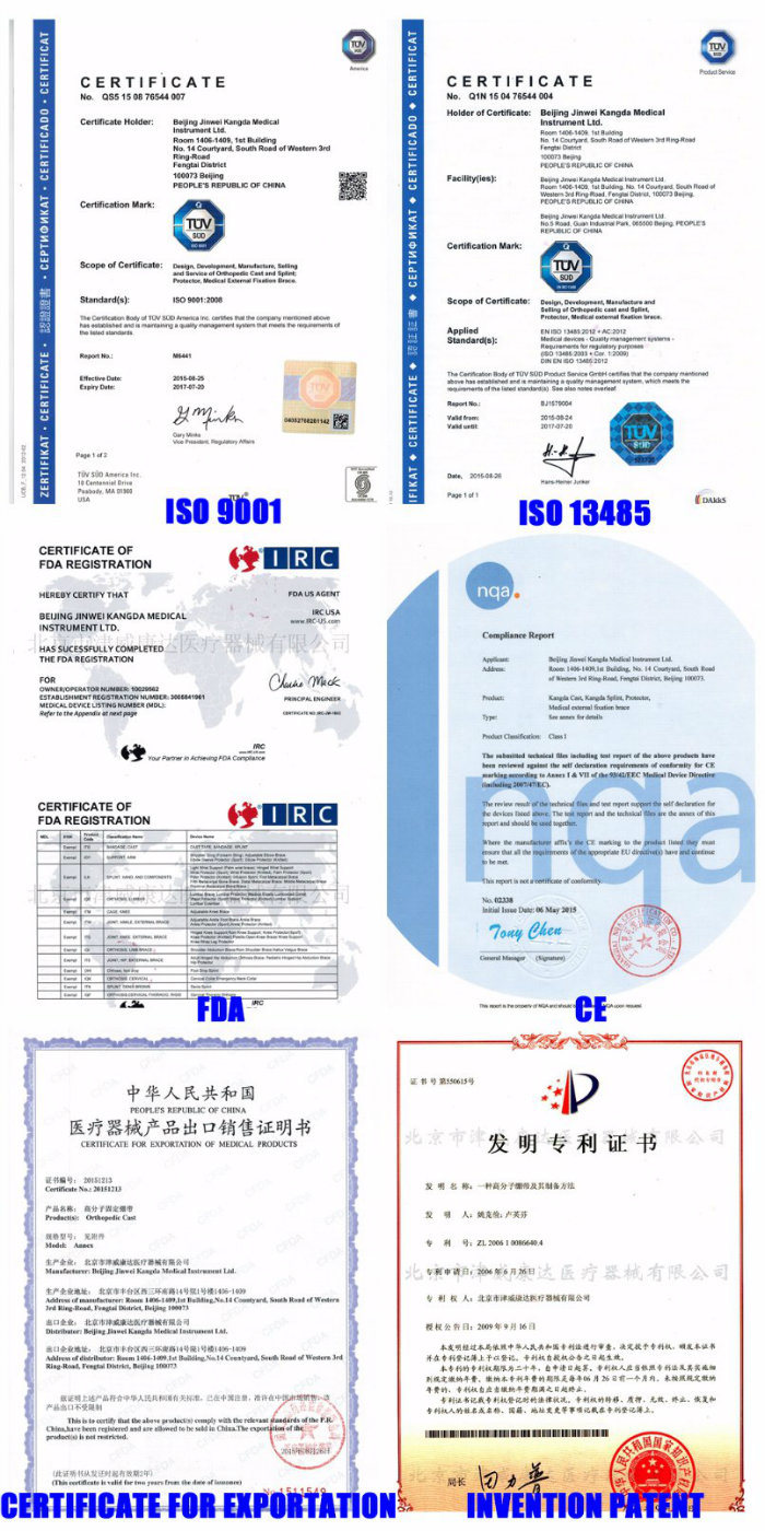 High Rigidness Fast Hardening Orthopedic Fiberglass Casting Tape