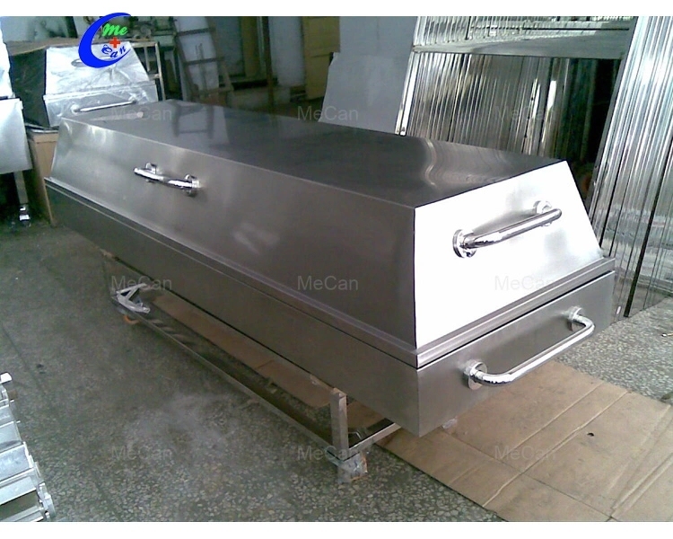 Medical Hospital Stainless Steel Morgue Corpse Cart with Cover, Morgue Cart/Trolley