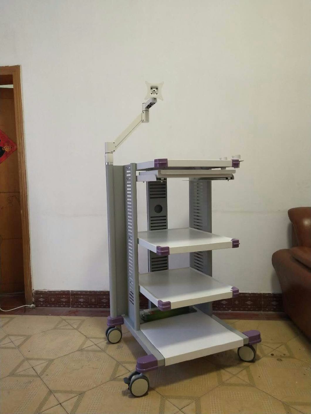 Medical Endoscope Trolley Cart Hospital Medical Trolley for Endoscope Equipment