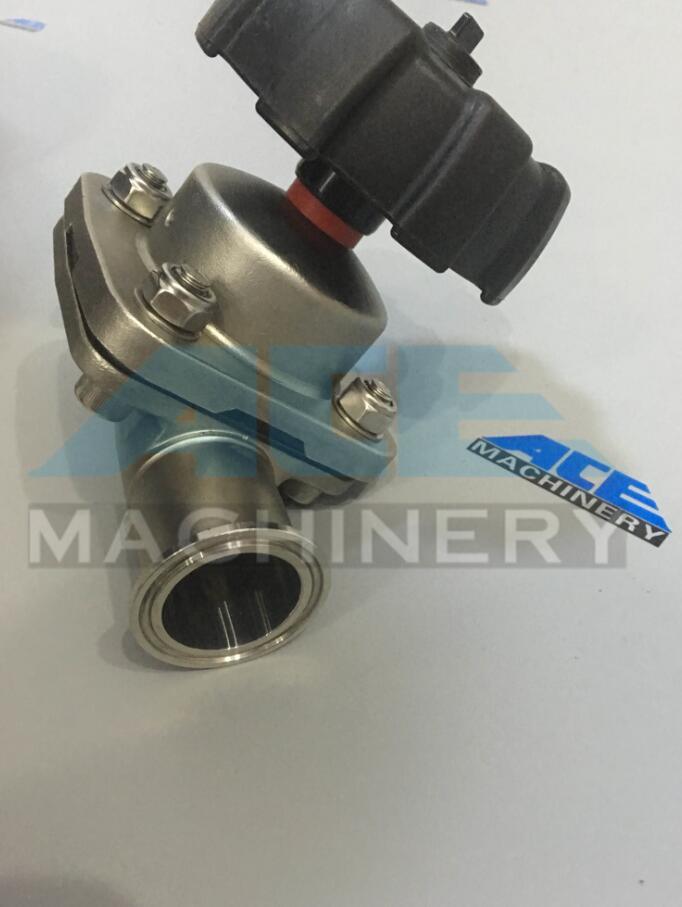 High Quality Manual Sanitary Stainless Steel SS316L Clamped Diaphragm Tank Bottom Valve