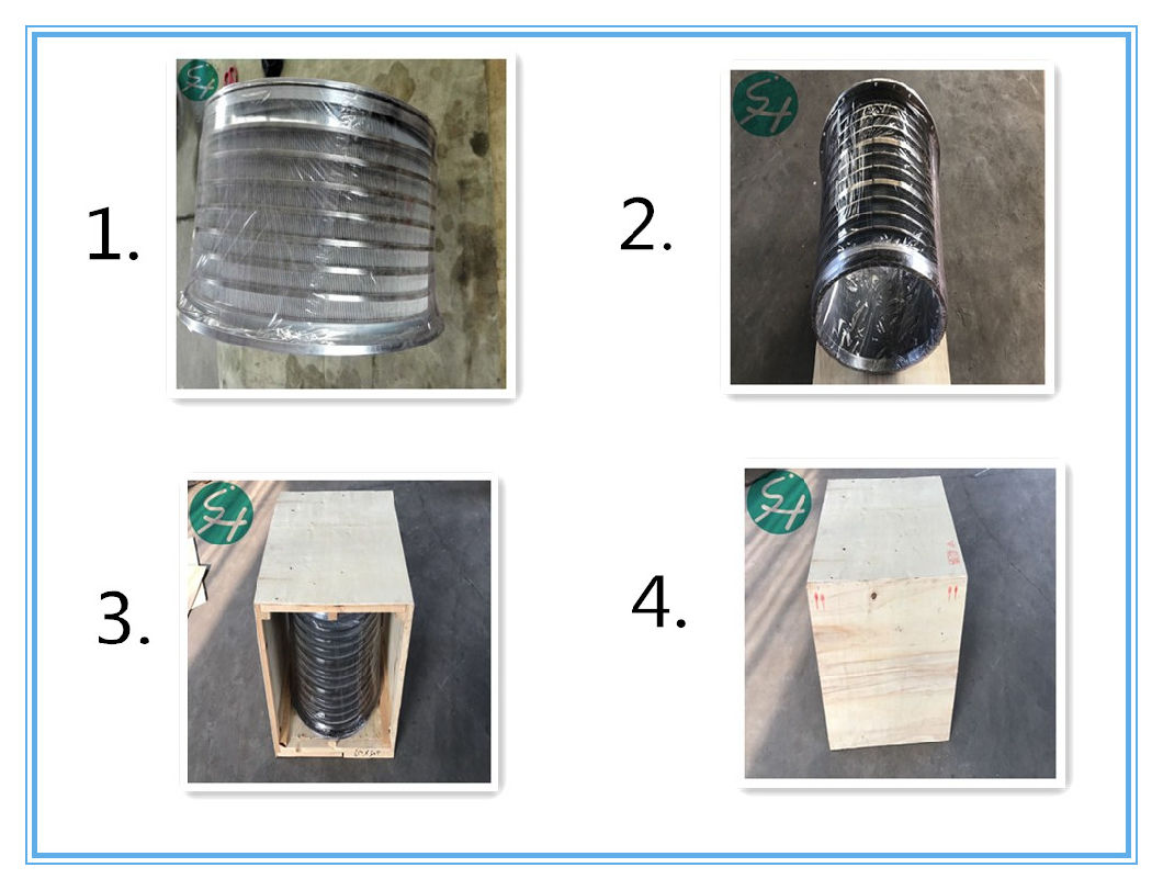 Ss Wire Mesh Pressure Screen Basket for Paper Pulp Making