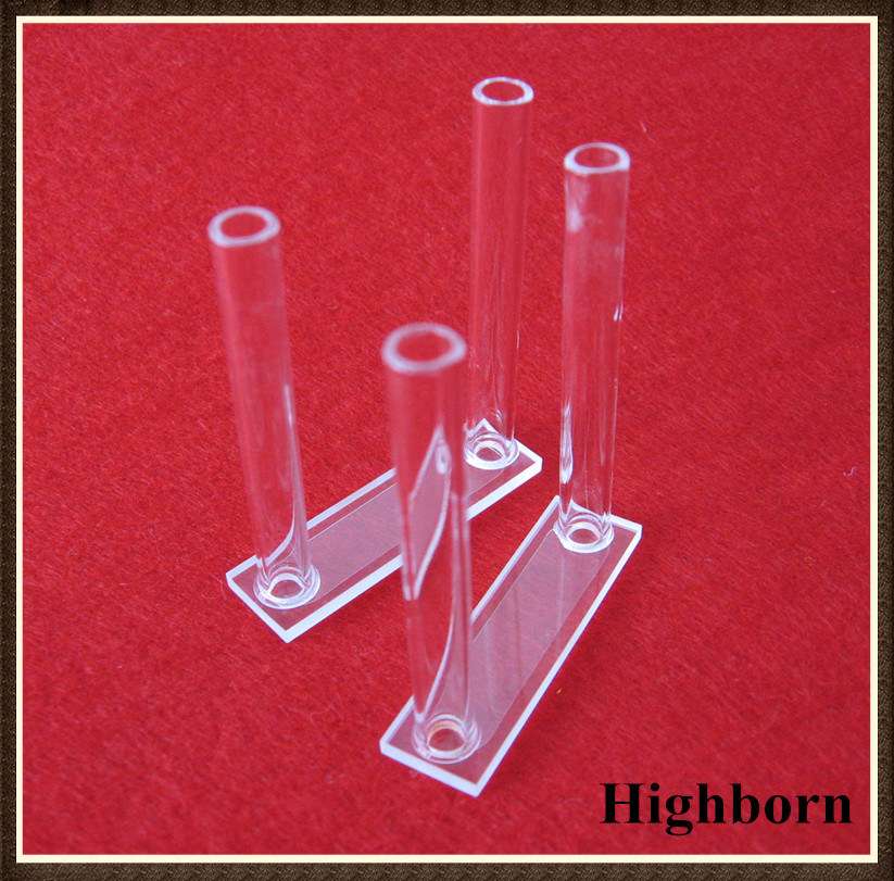 Top Selling Customized Flow Quartz Cuvette Cell with Side Tubes