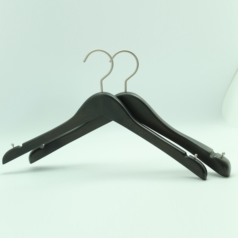 Luxury Rubber Coated Wooden Coat Hanger, Men's Clothes Hanger