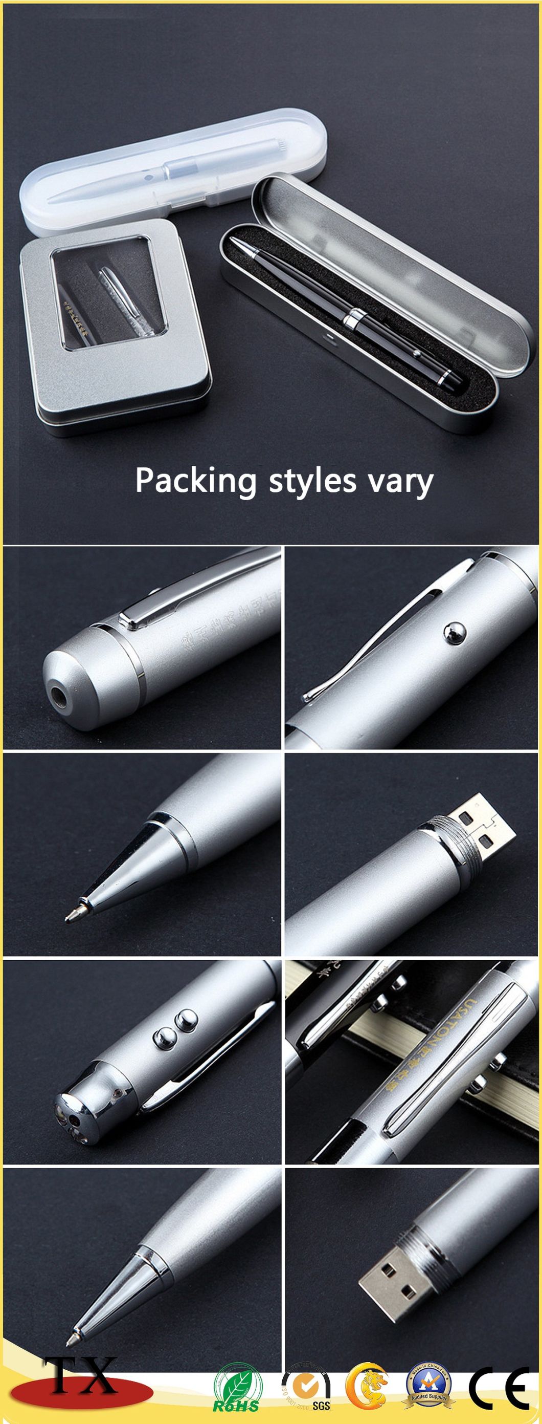 High Quality USB Pen Laser Pen with Business Gift USB Pen Drive