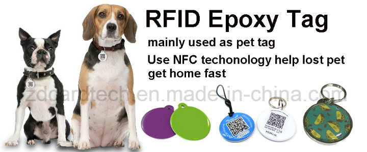 Factory Cheap Price RFID Pet Tag Epoxy NFC Dog Tag