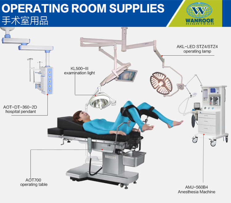 Aot700 Hospital Medical Equipment Electric-Hydraulic Surgical Operating Table