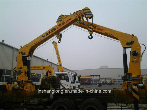 Sq8sk3q Truck Mounted Telescopic Crane 8ton Loading Crane