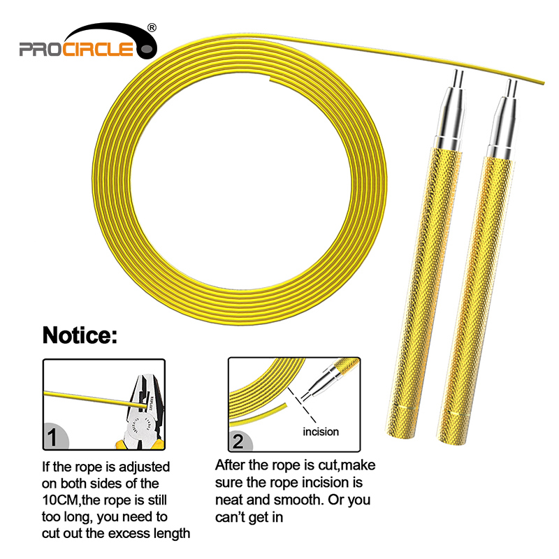 Procircle Self Locking Aluminum High Speed Jump Rope Adjustable