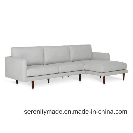 Factory Price Sectional Fabric Sofa Hotel restaurant Sofa Wooden Legs