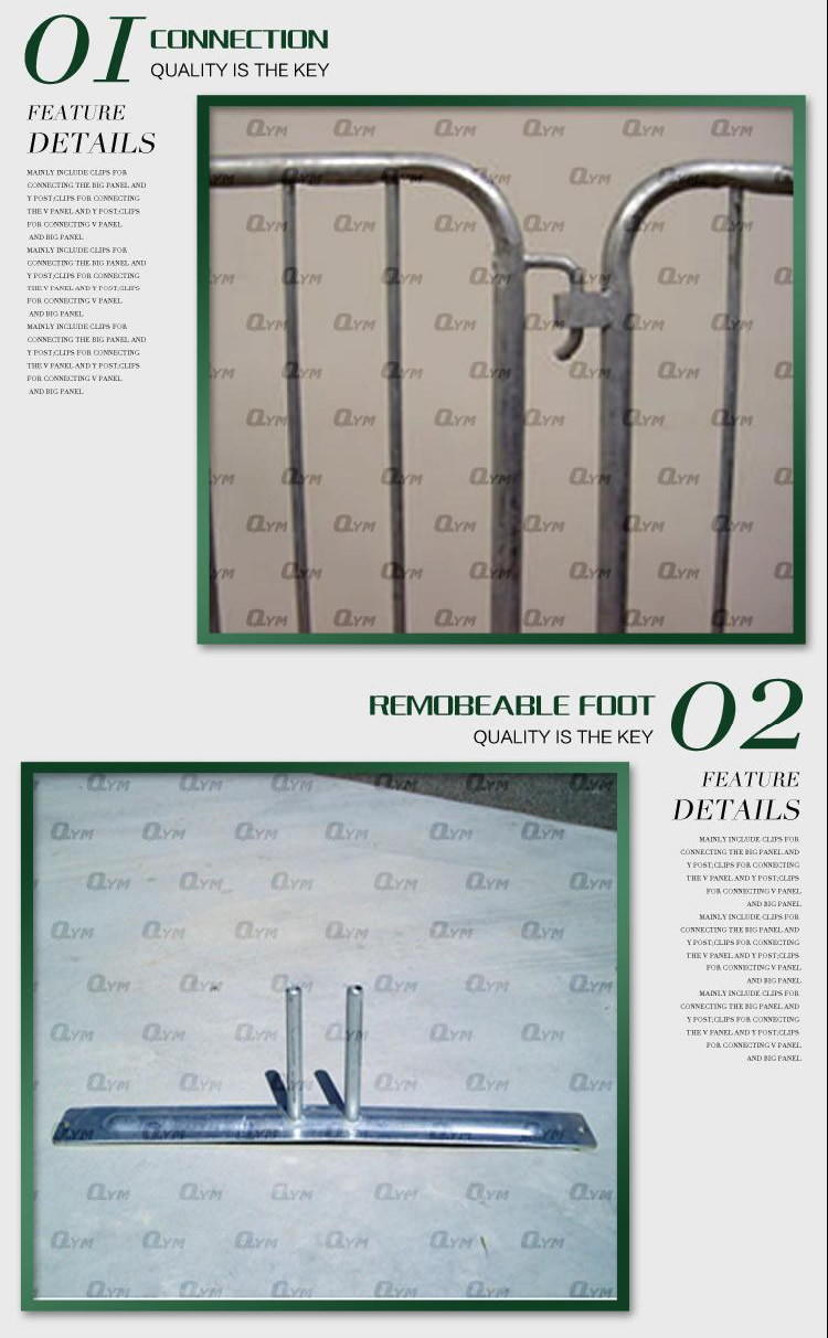 Portable Temporary Security Fence / Temporary Chain Link Fence Panels