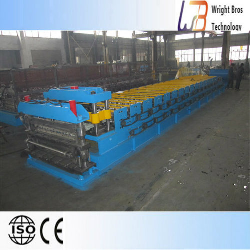 Trade Assurance Color Glazed Tile Roof Panel Roll Forming Machine