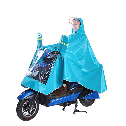 Oxford Cloth Outdoor Double Hat Poncho Increased Thickening Motorcycle Raincoat