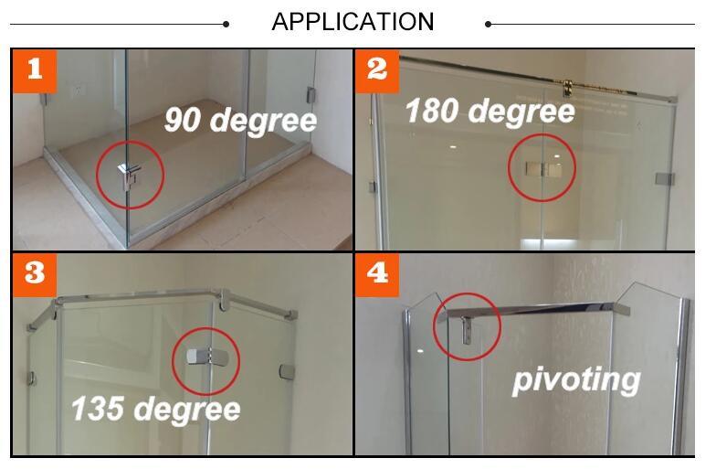 Shower Room Fittings Die-Casting Shower Hinge