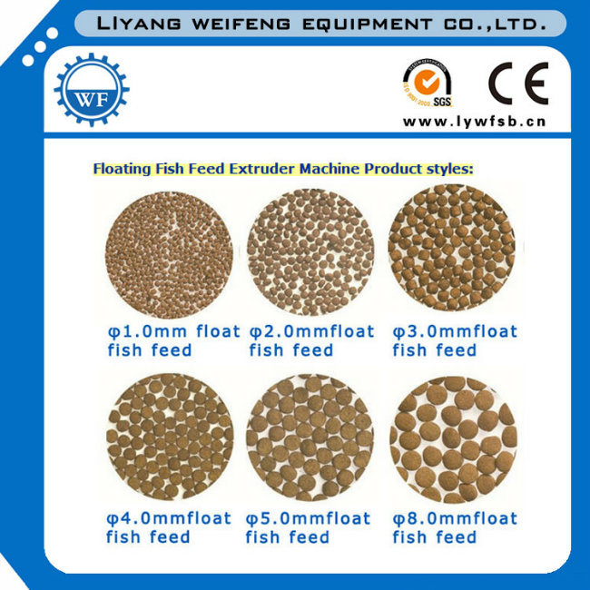 1-3t/H Floating Fish Feed Extruder/Single Screw Steam Extruder