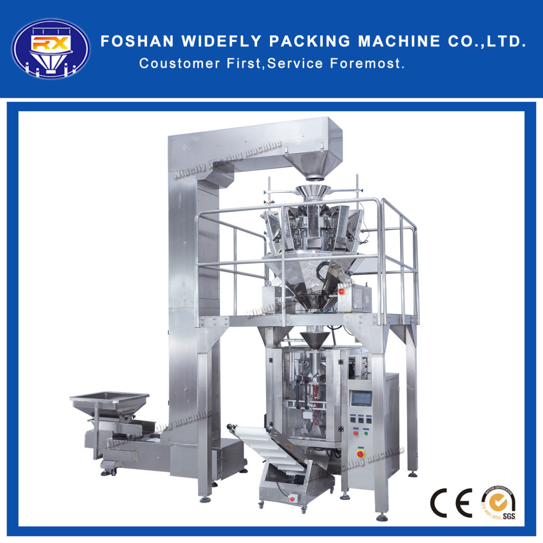 Servo Motor Automatic Weighing Filling Sealing Sugar, Salt, Bean, Chips Bagging Machine for Packaging