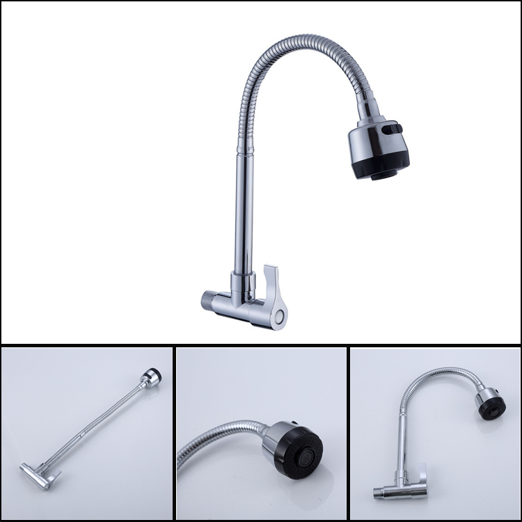 China Professional Manufacturer 360 Degree Rotation Parede Torneira De Cozinha Wall Mounted Kitchen Faucet