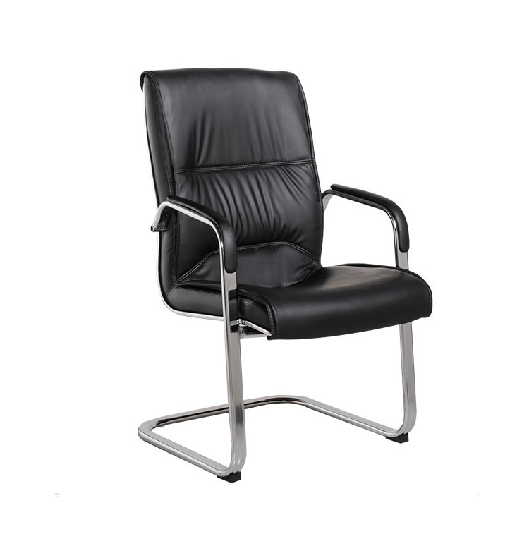 Classic Executive Ripple Black Leather Meeting Room Office Chair