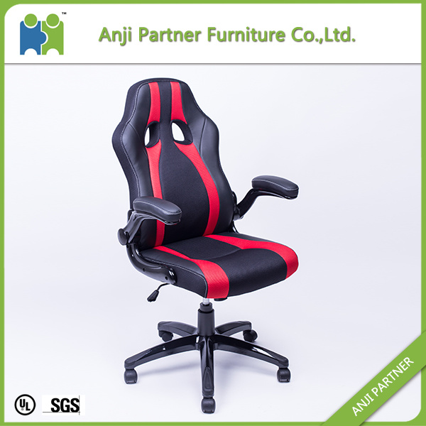 (MURIEL) Cheap Computer Red Black PU Leather Swivel Gaming Racing Chair