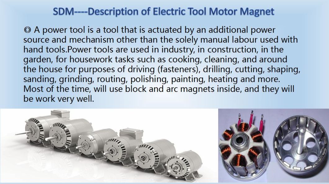 14 Experienced Tested Permanent Neodymium Electric Tool Motor Magnet