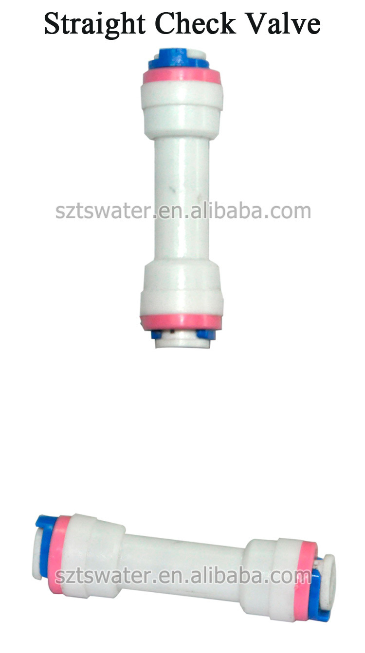 Check Valve Connector Tube in RO Water System