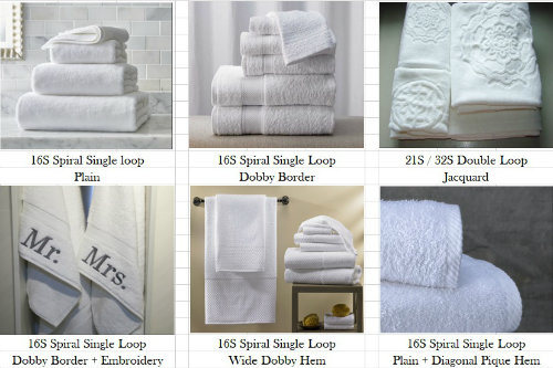 Plain White Cotton Hotel Supply Bath Towel