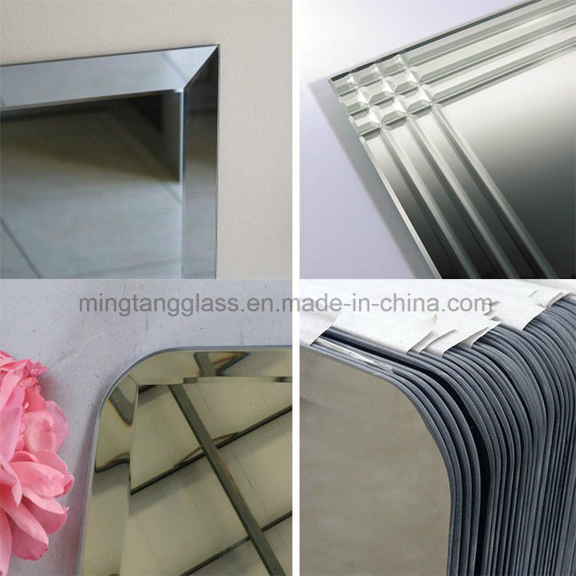 Wall Decorative Irregular Rectangle Shape 3mm 4mm Float Glass Silver Mirror