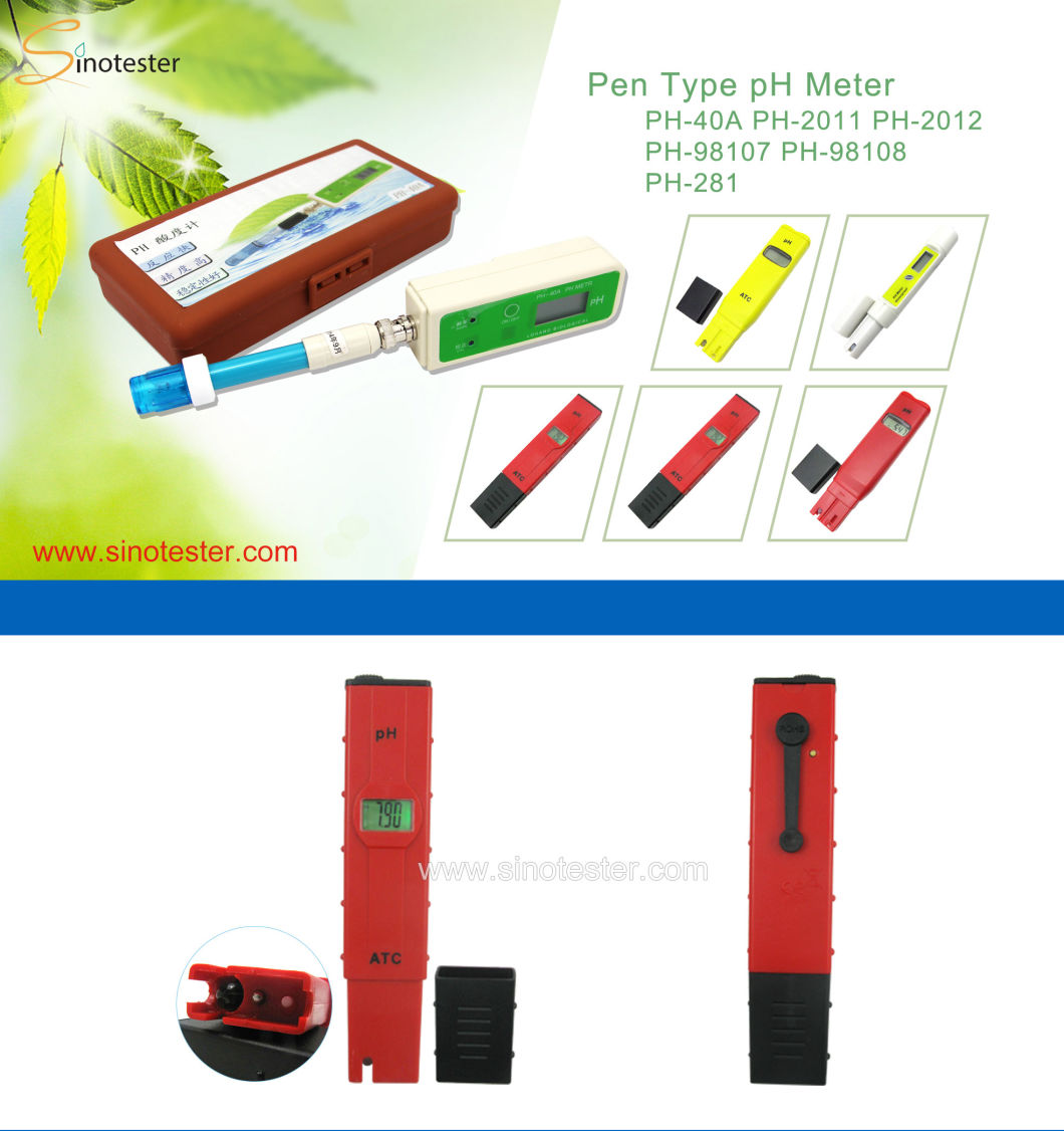 pH Meter/Digital pH Tester/Lab High-Precision Portable Digital pH Meter Tester