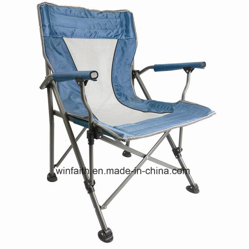 Outdoor Armrest Folding Chair for Camping, Fishing, Beach, Leisure