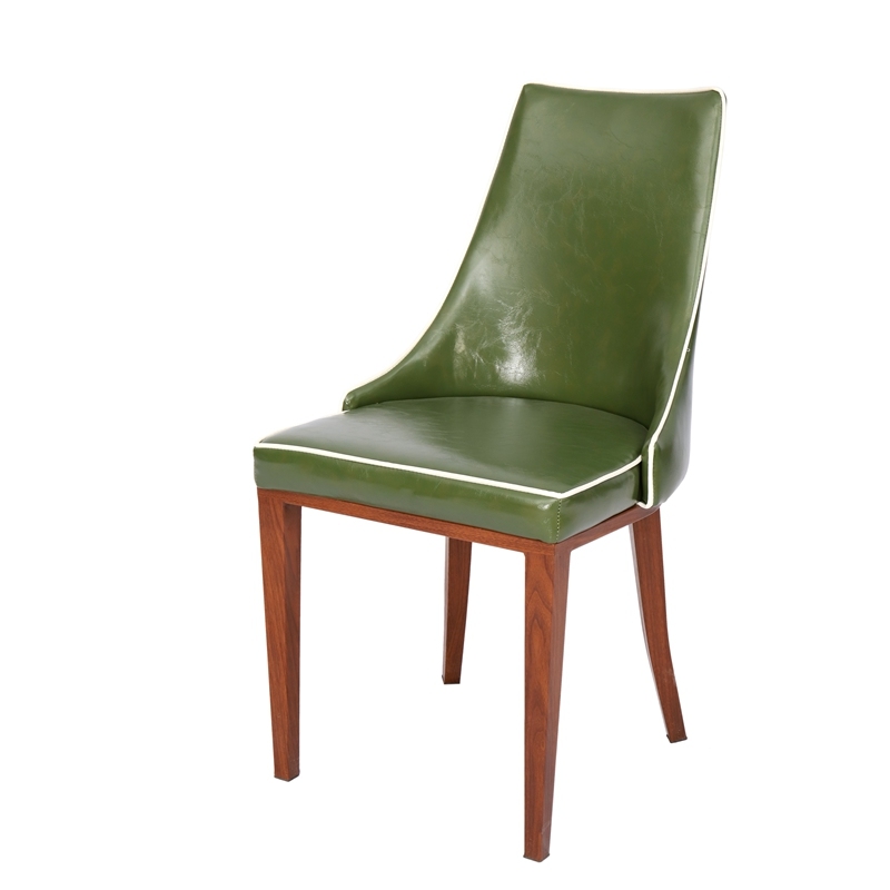 2018 Modern Design Green Leather Dining Chair/Restaurant Chair