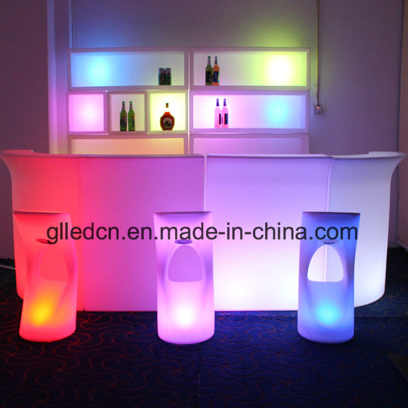 Illuminated LED Bar Counter RGB Lights Table for Events