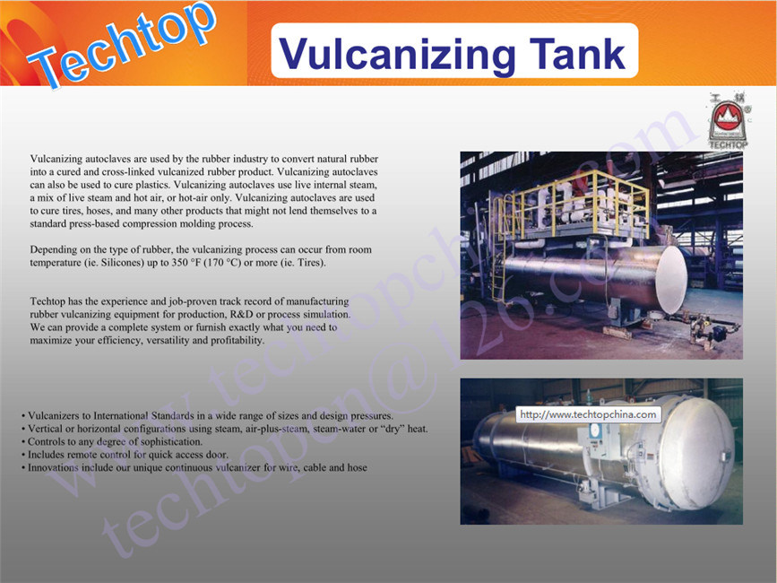 Siemens PLC Rubber Hose Vulcanization Autoclave Vulcanizing Tank Vulcanizer Machine