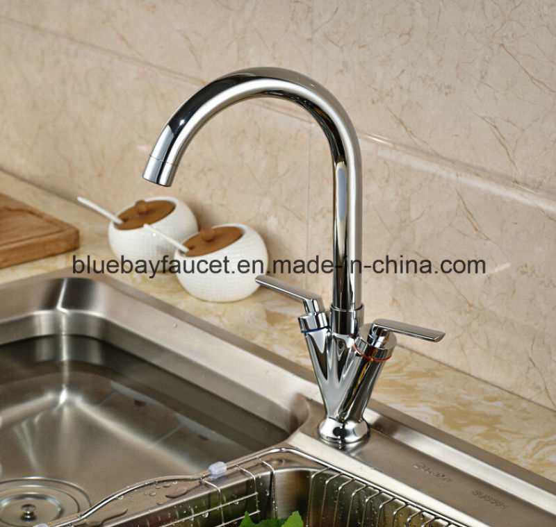 Best Selling Brass Double Handle Kitchen Sink Faucet